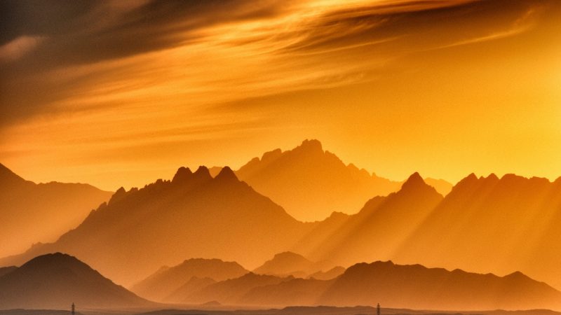 landscape photography of brown mountains — Samsung Frame TV art