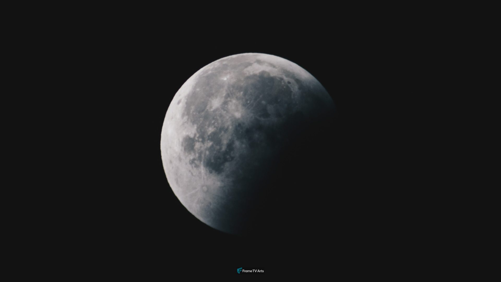round white moon — Samsung Frame TV art