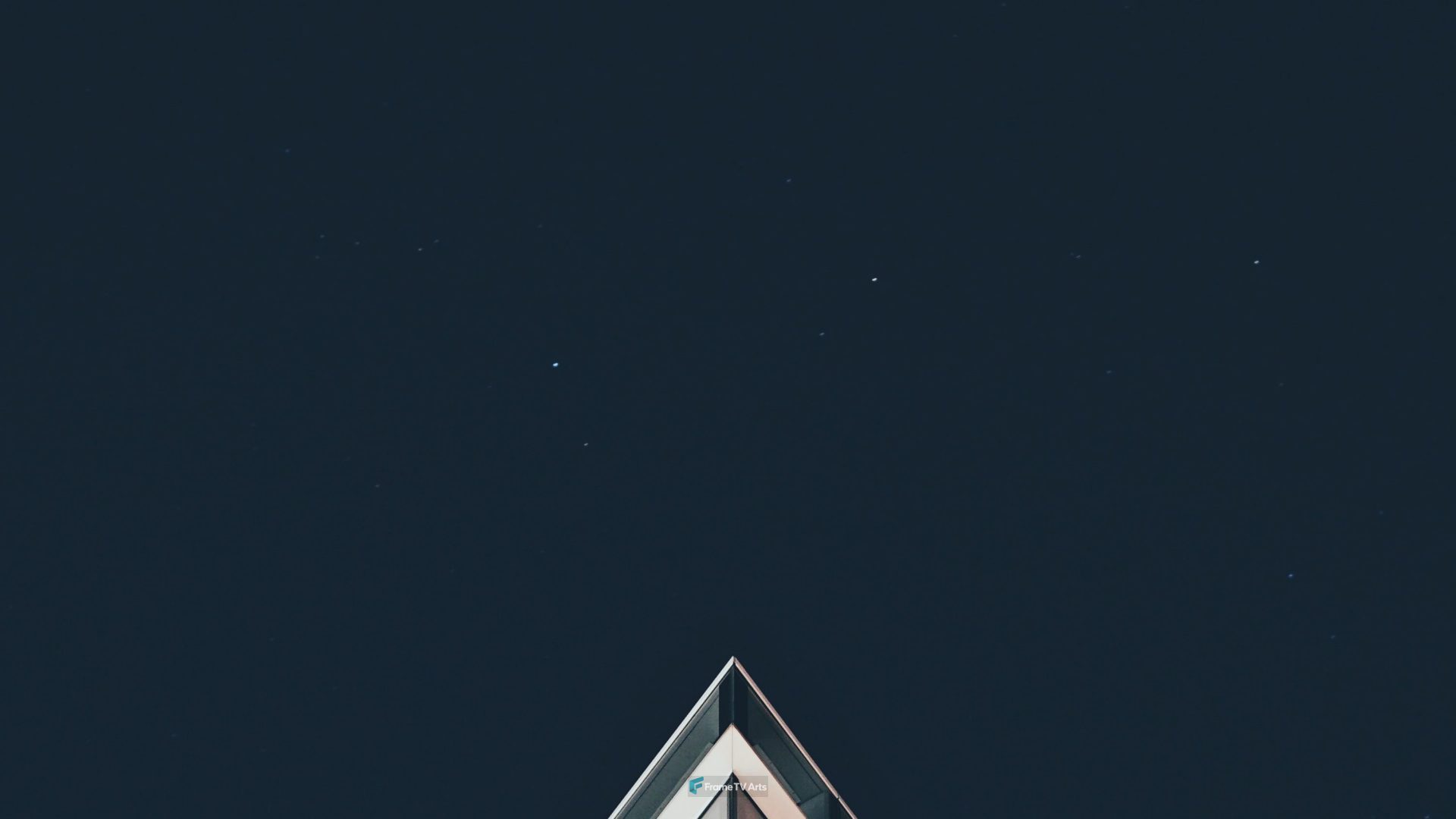 white building under stars — Samsung Frame TV art