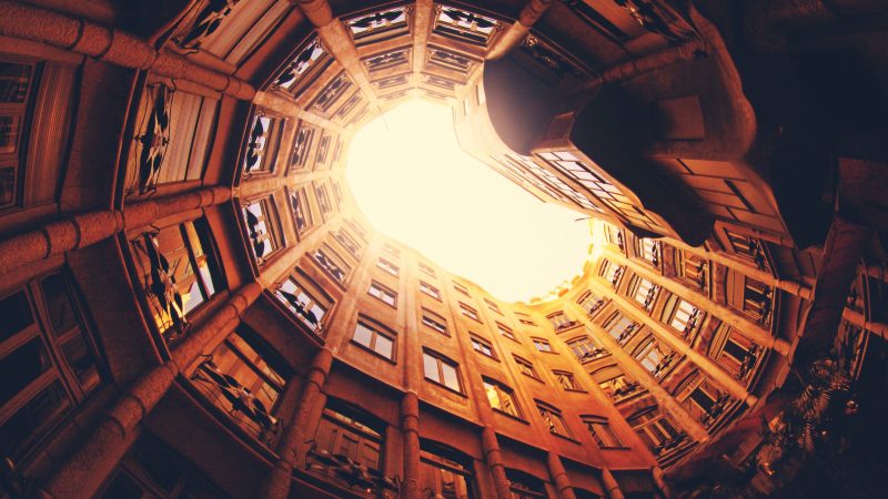 low angle photography of building — Samsung Frame TV art