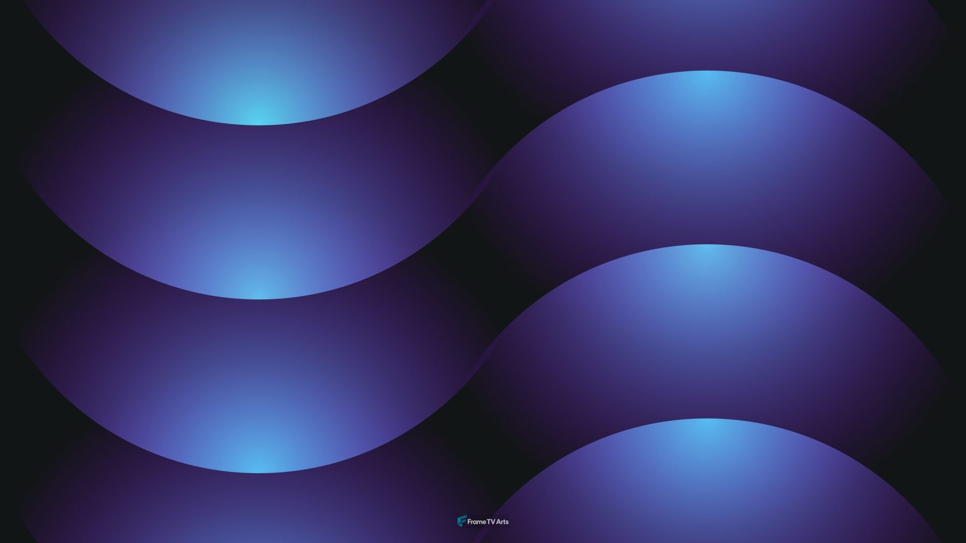 blue light on black background — Samsung Frame TV art
