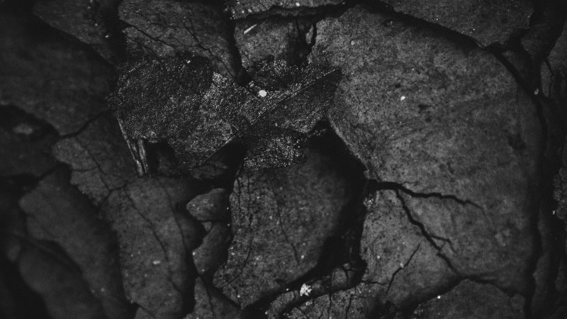 grayscale photography of rock formation — Samsung Frame TV art