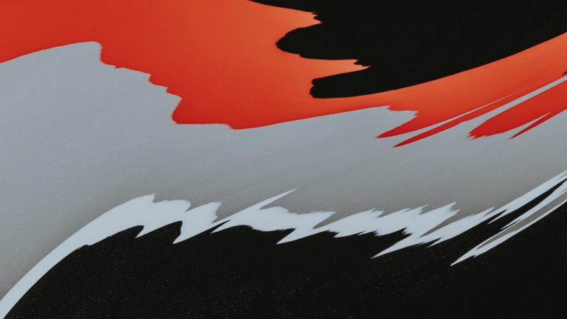 white red and black abstract painting — Samsung Frame TV art